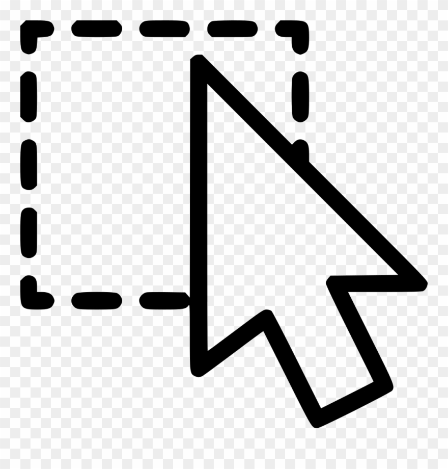 Select Png Icon Free - Mouse Icon Solid White Clipart