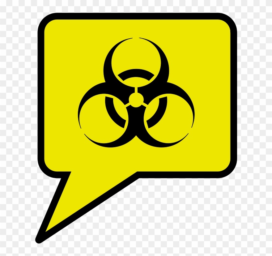 Transparent Biohazard Symbol - Biohazard Symbol Clipart