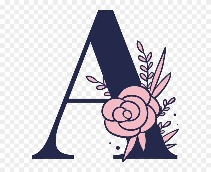 Floral Alphabet A Letter Png Transparent Image Clipart