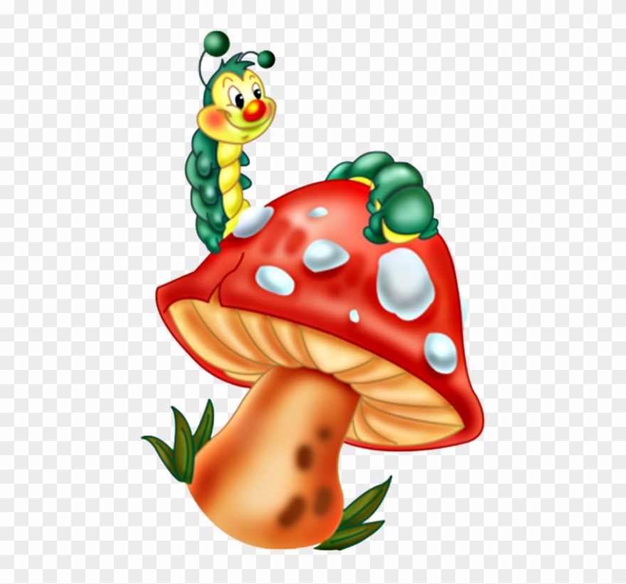 Божья Коровка Клипарт На Прозрачном Фоне - Грибы Домики Мультяшные Clipart