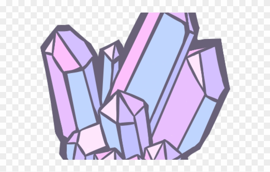 Crystals Clipart Line Drawing - Png Download