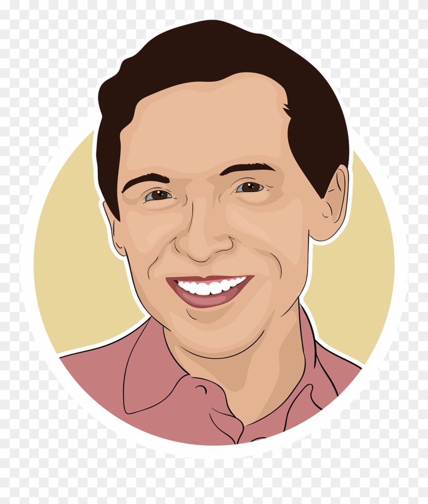 Zvonimr Nagy Circle Portrait - Cartoon Clipart