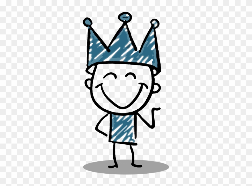 Coole Vorteile - Strichmännchen König Clipart