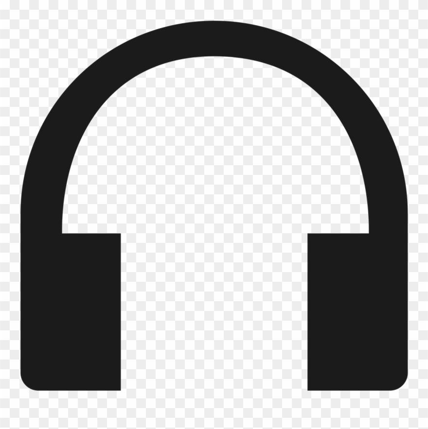 Headphones Icon Black - Camera Icon Clipart