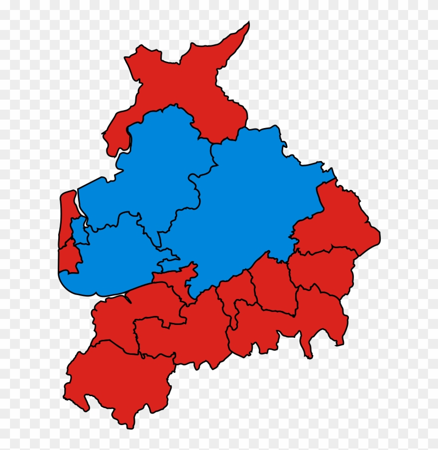 2005 - Map Of East Lancashire Clipart