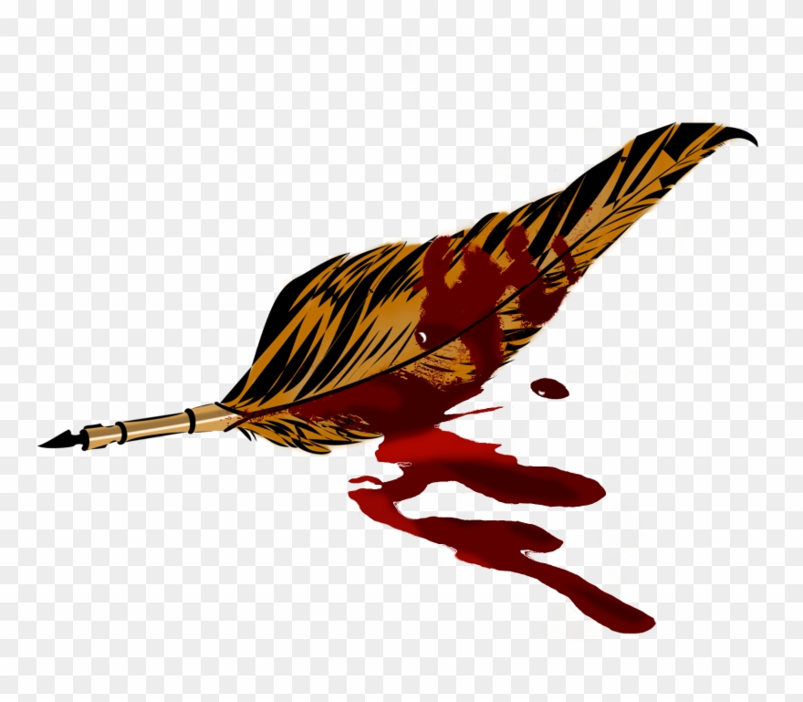J - M - H - Reichert - Monster - - Pluma Con Sangre Clipart