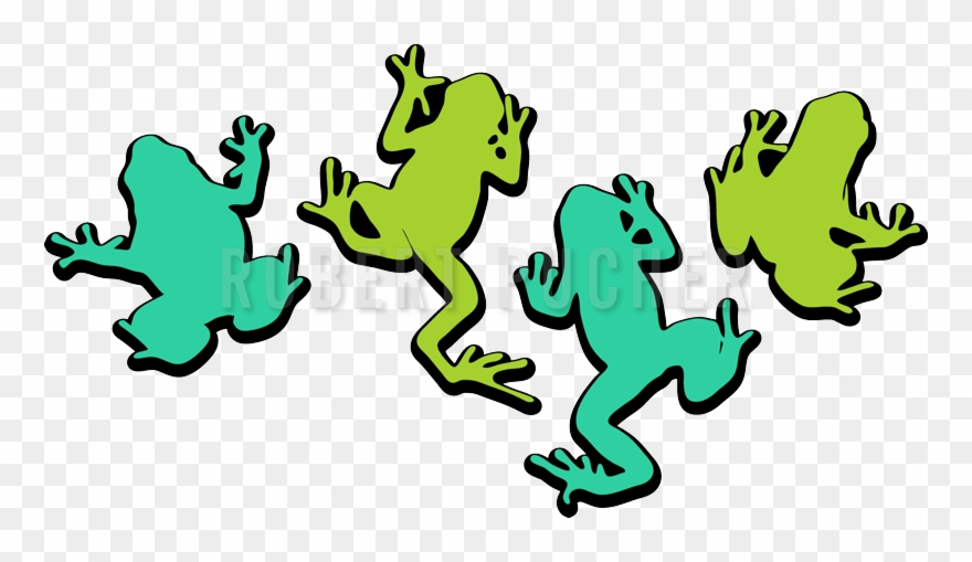 Climbing Frogs - Bufo Clipart