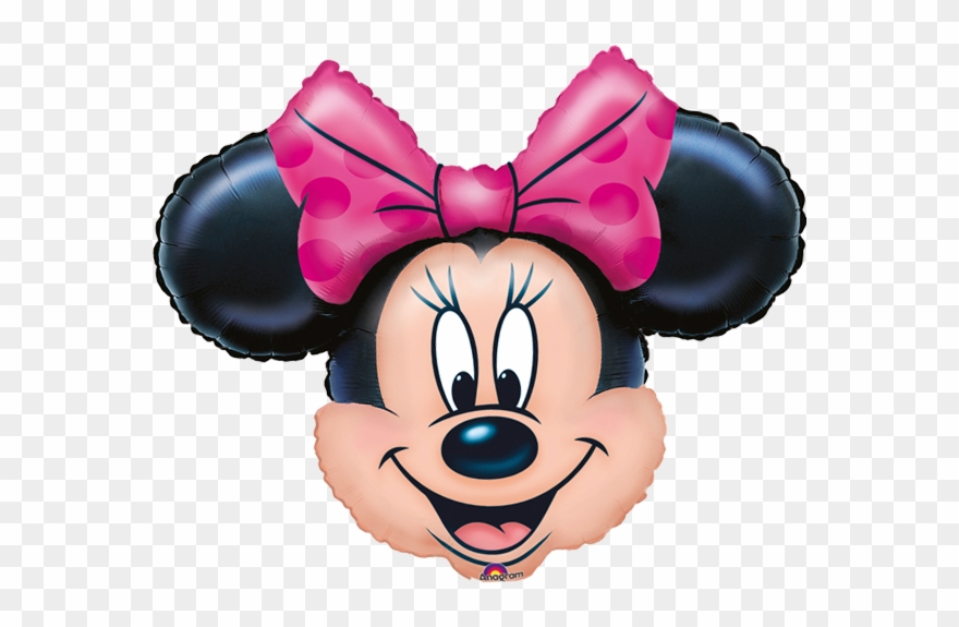 Minnie Mouse Head - Minnie Balloon Clipart