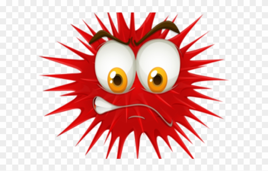 Angry Emoji Clipart Stern - Bola De Espinas - Png Download