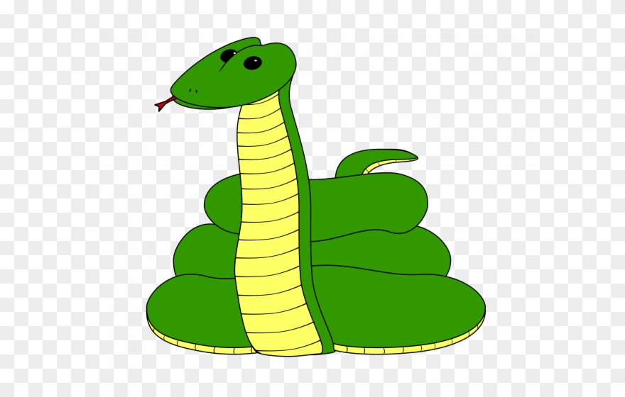 Clipart Schwarz Weiß Et Schlange Comic - Clipart Schlange - Png Download