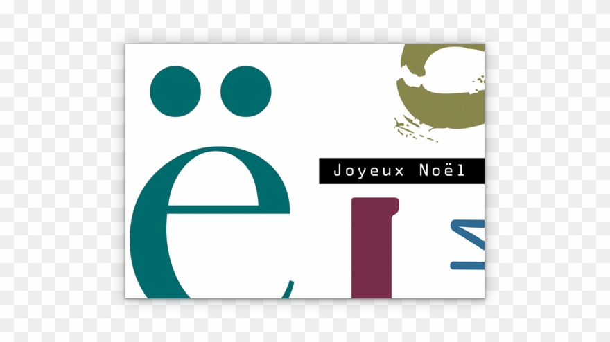 Designer Weihnachtskarte „joyeux Noel“ - Circle Clipart