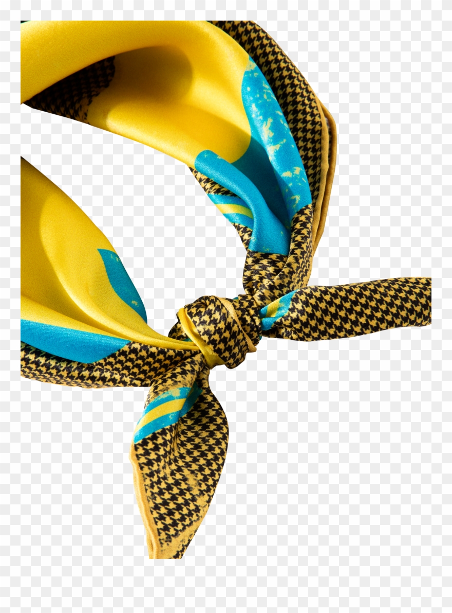 Scarf Design Target Color Sulphur Yellow In 50 X 50 Clipart
