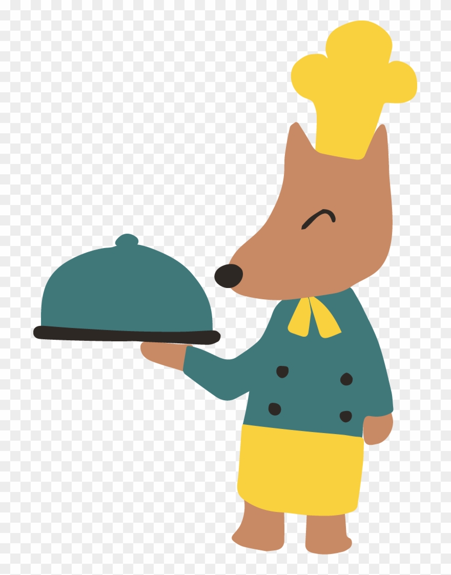 Chef-fox - Cartoon Clipart