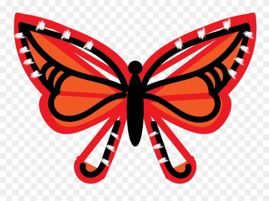 Arcadia Playschool Inc Single Butterfly Logo - Brush-footed Butterfly Clipart