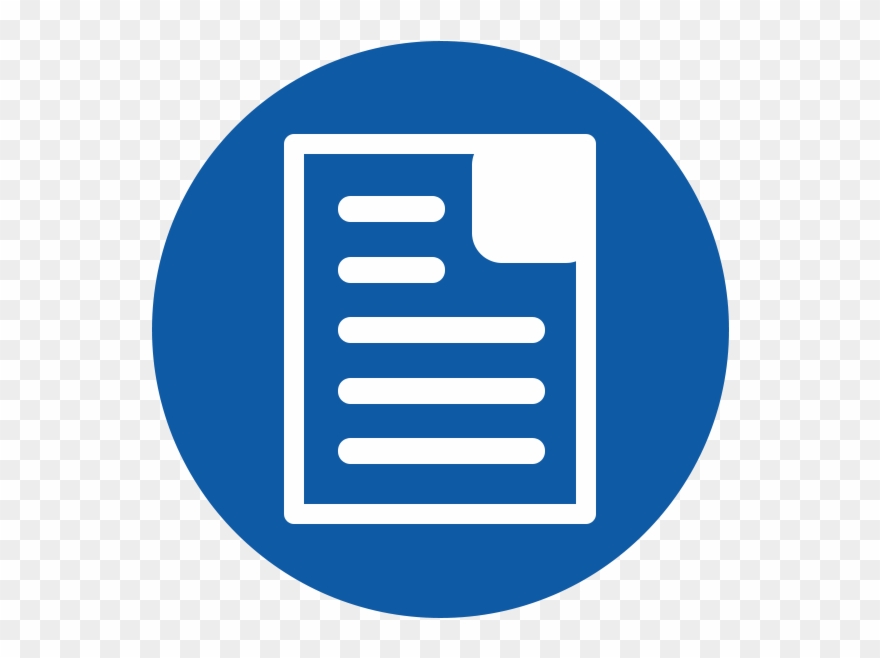 Download Icons Contract - Contract Icon Blue Png Clipart