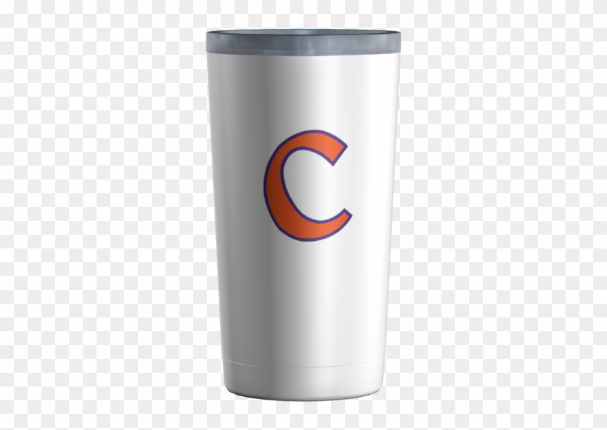 Clemson Baseball C White - Caffeinated Drink Clipart
