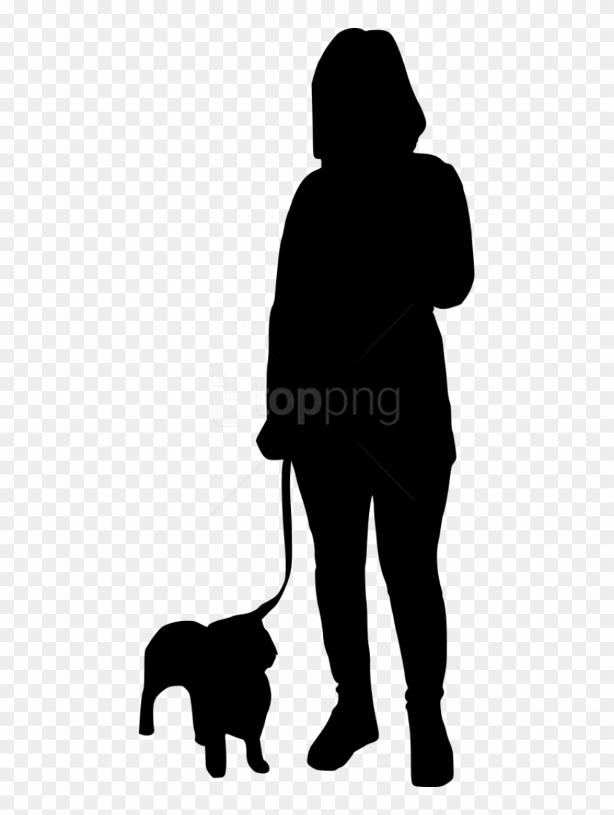 Free Png Dog Walking Silhouette Png - Walking Person Transparent Silhouette Clipart