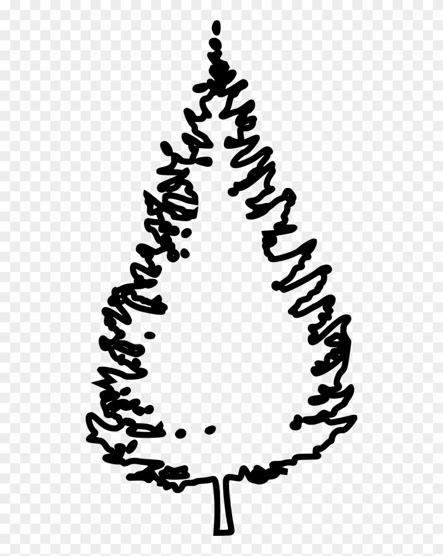 Download Png - Christmas Tree Png Outline Clipart