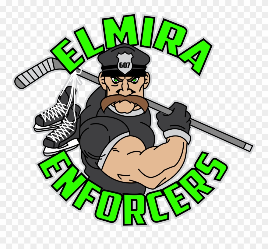Call Us At 734-puck Or Go Online Https - Elmira Enforcers Logo Clipart
