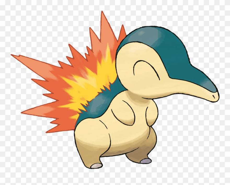 155cyndaquil - Fire Type Pokemon Drawing Clipart