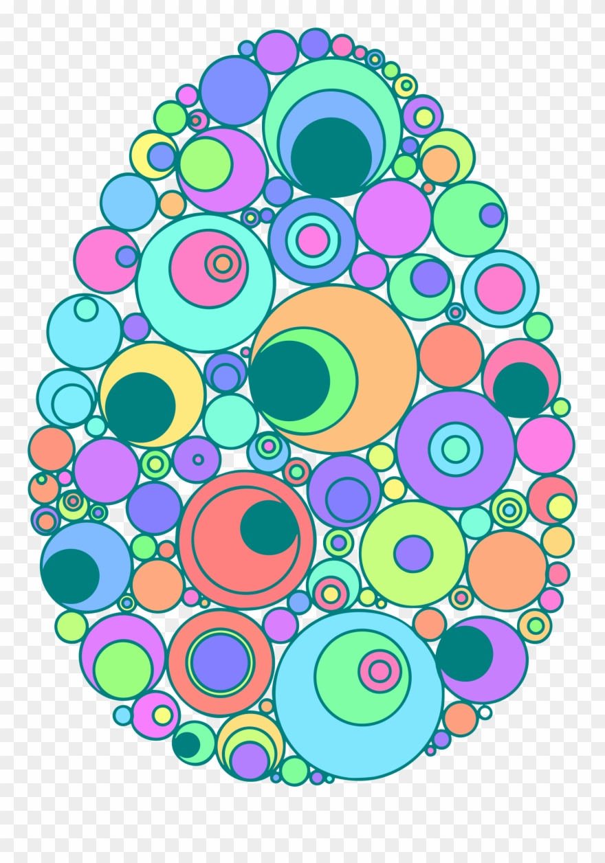 Clipart Easter Colour - Circle - Png Download