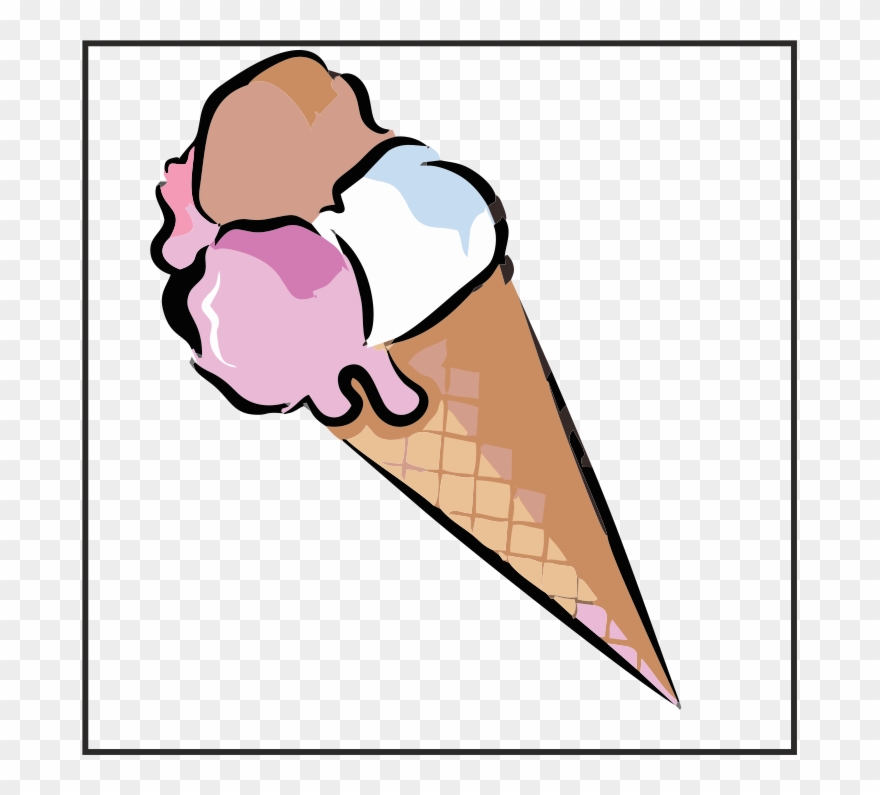 Eis - Ice Cream Cone Clipart