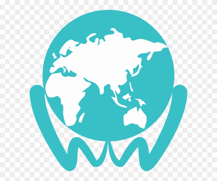 Wandering Westfalian - World Map Black White Clipart