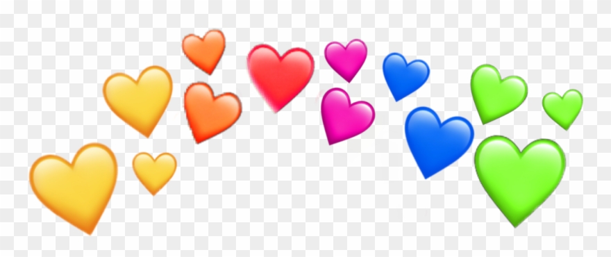 #heartcrown #rainbow #heart #crown #herzenkrone #regenbogen - Heart Clipart