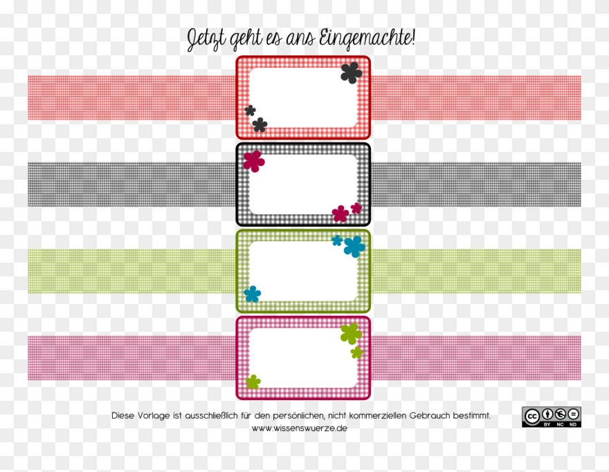 Marmeladenzeit Juchu Gratis Etiketten-set - Label Clipart