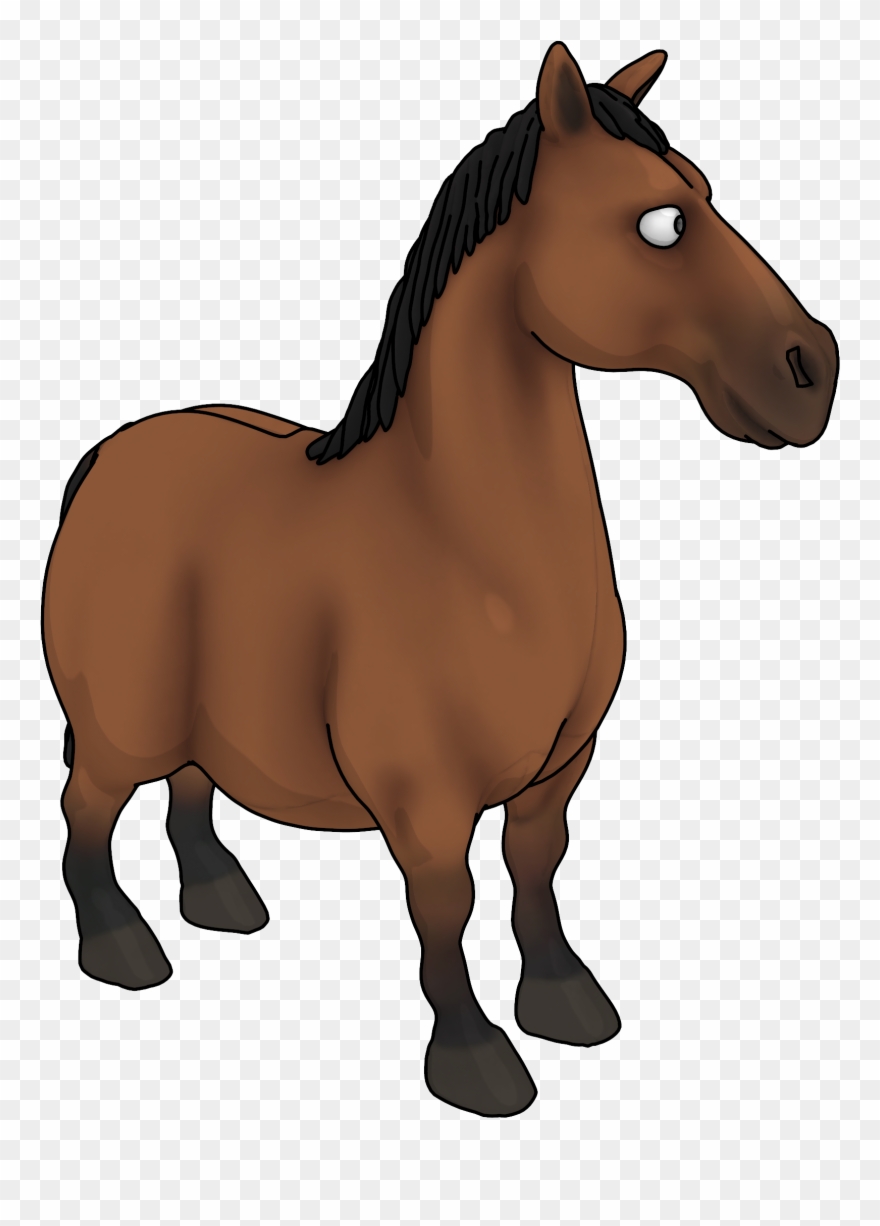 Horse V1 Side Clipart Png - Mane Transparent Png