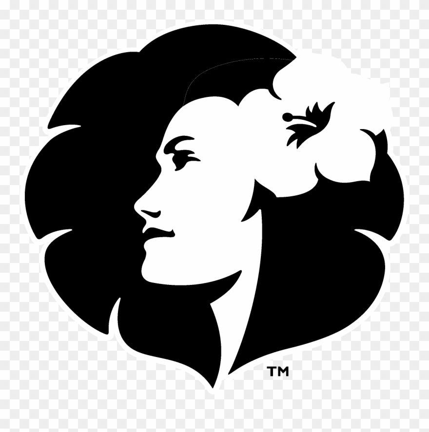 Hawaiian Airlines Logo Black And Ahite - Hawaiian Airlines Logo Png Clipart