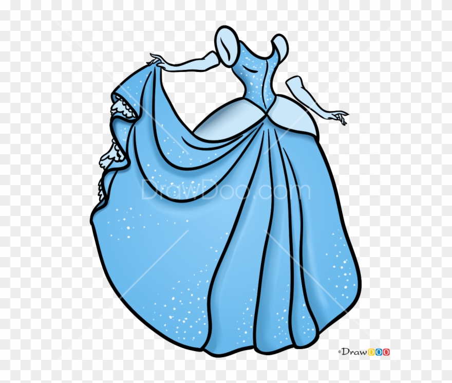 Cinderella Drawing Cindrella - Cinderella Dress Transparent Clipart