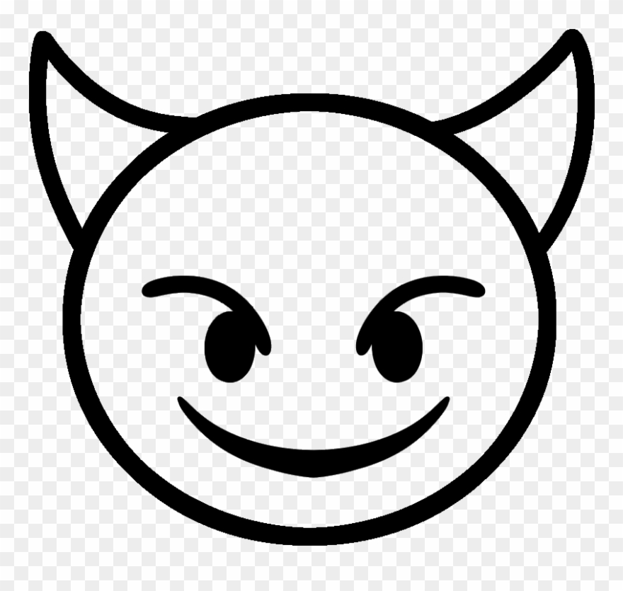 921 X 894 6 0 Devil Emoji Pumpkin Stencil Clipart (4040390) PinClipart