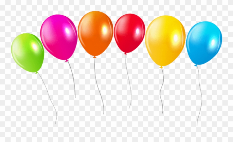 Balloons Png Transparent Background - Globos De Celebracion Png Clipart