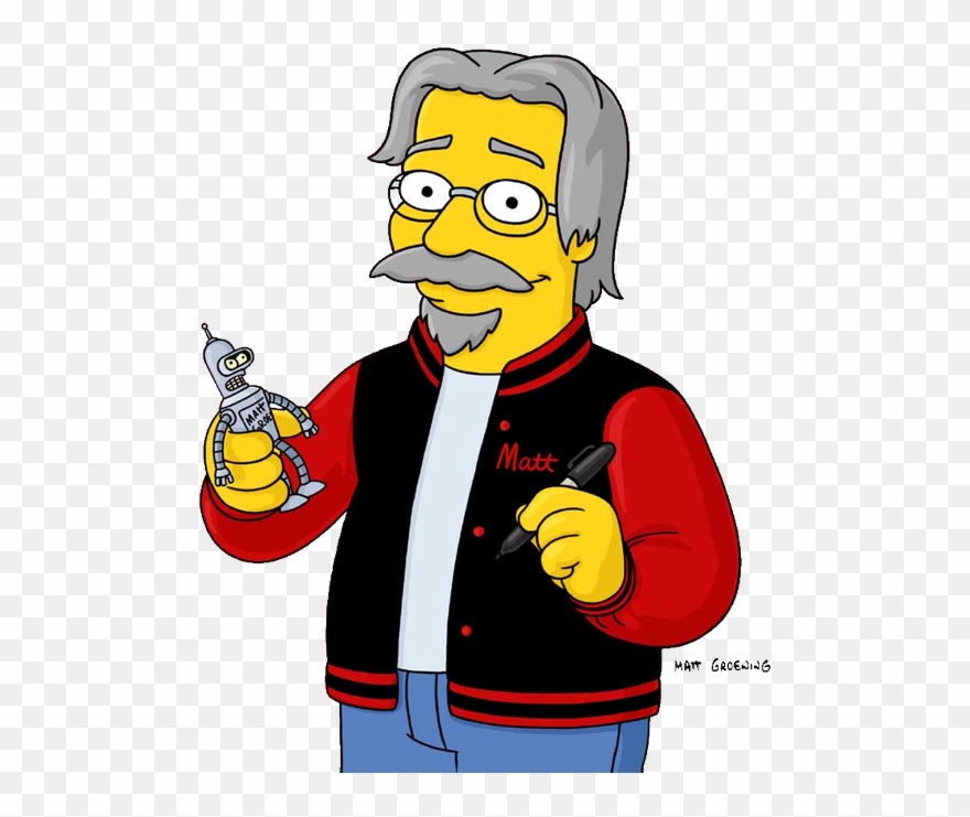 Happy Birthday To Matt Groening - Matt Groening Simpsons Clipart