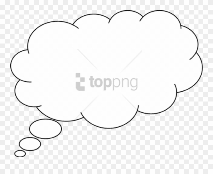 Free Png Text Bubble Png Image With Transparent Background - Thought Bubble With Black Background Clipart