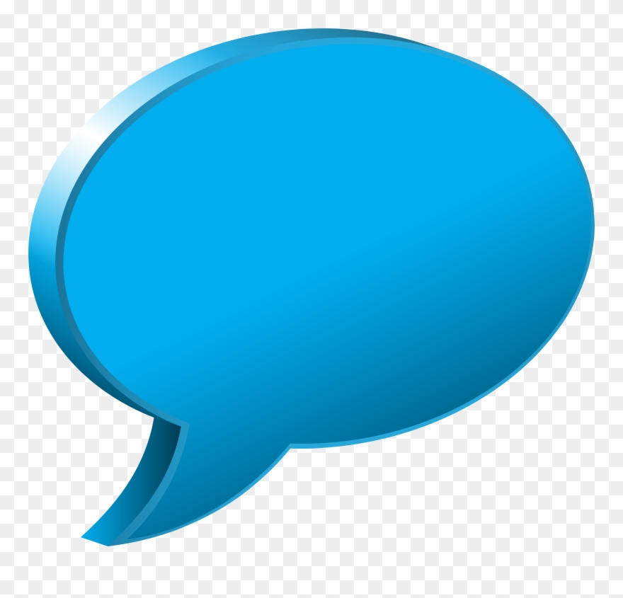 Speech Bubble Blue Transparent Png Image Clipart