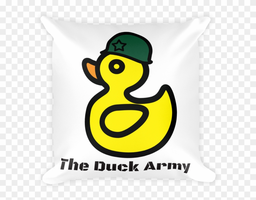The Duck Army Pillow - Throw Pillow Clipart