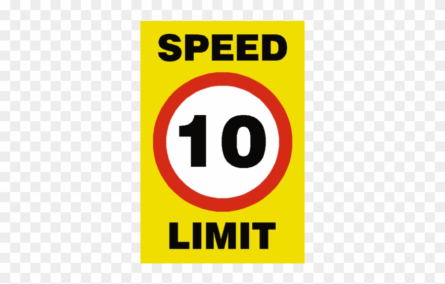 10 Mph Speed Limit Sign Safetylabelcouk Safety - Speed Limit Symbol Clipart