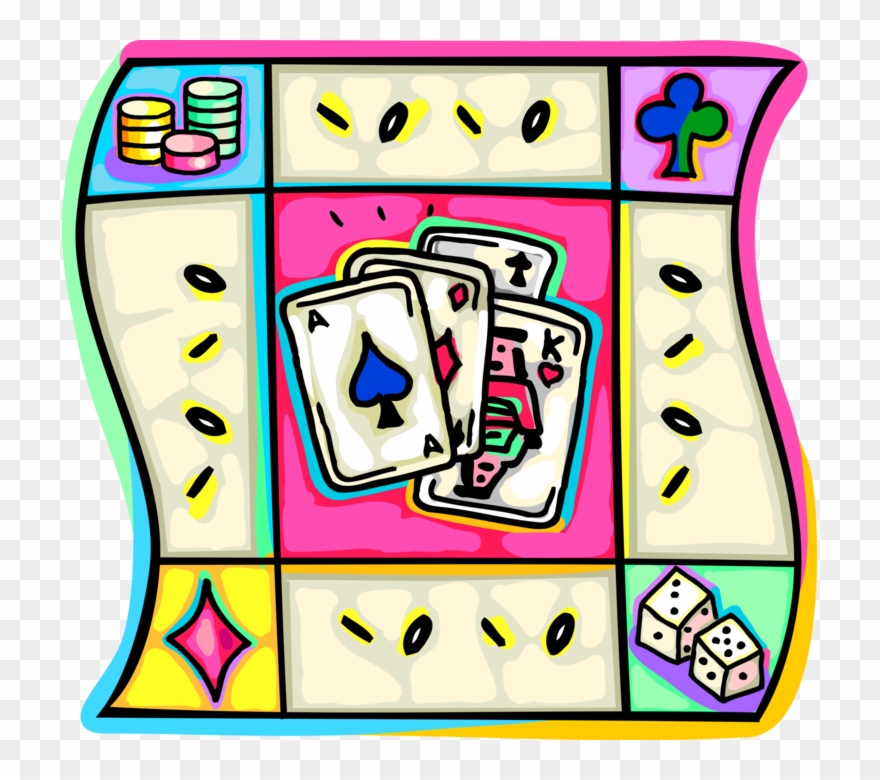 Vector Illustration Of Casino And Gambling Games Of Clipart