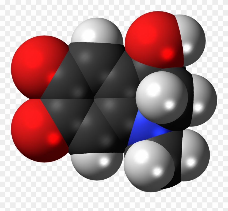 Adrenochrome Molecule Model - Balls Clipart