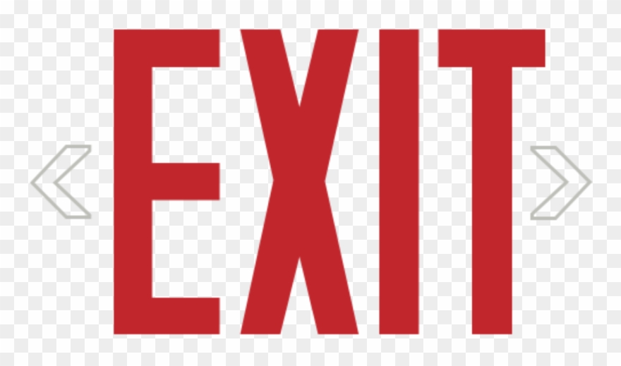 Exit Sign Text - Exit Sign Clipart