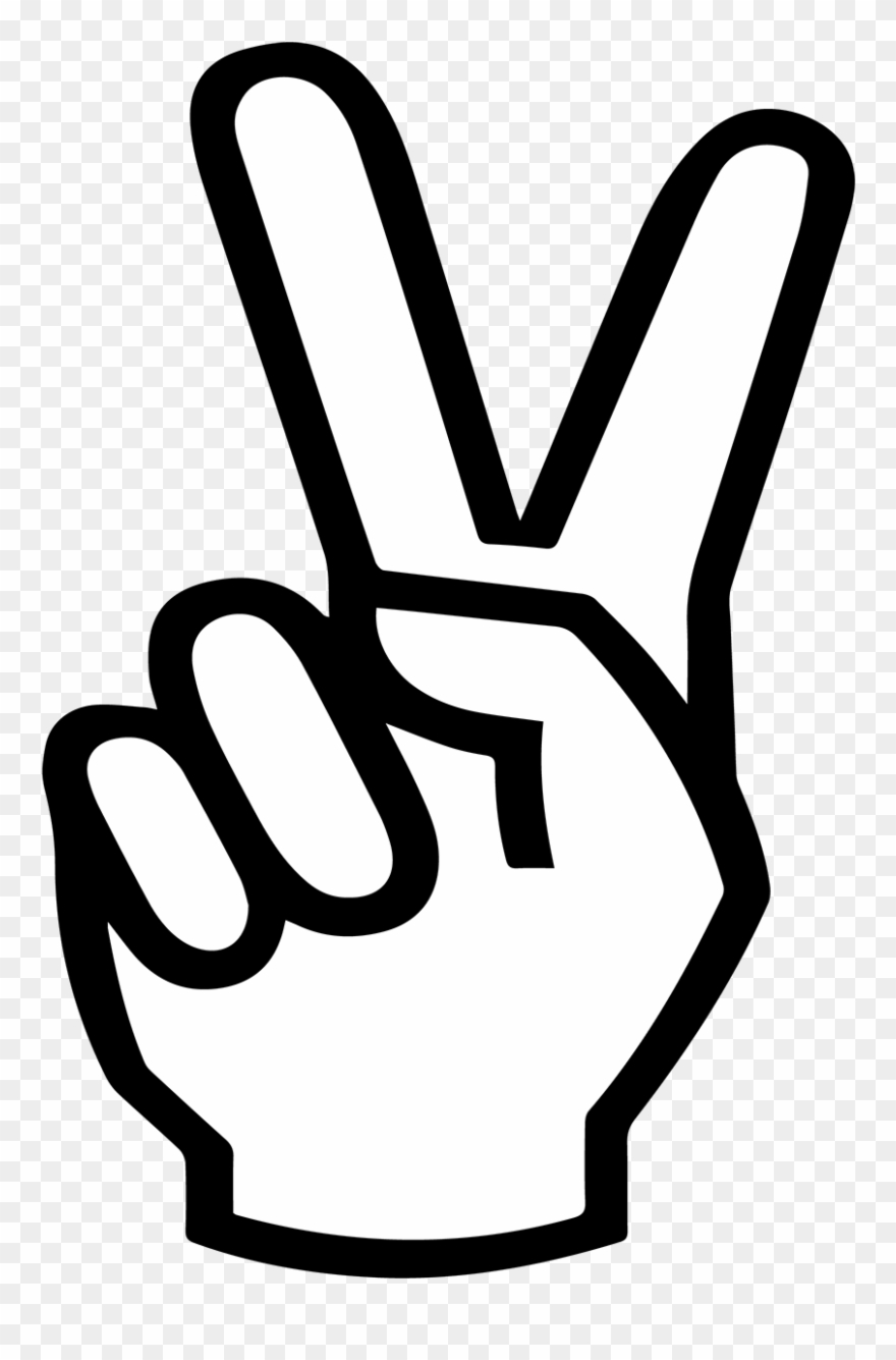 Peace Sign Hand Svg , Png Download - Transparent Peace Sign Hand Clipart