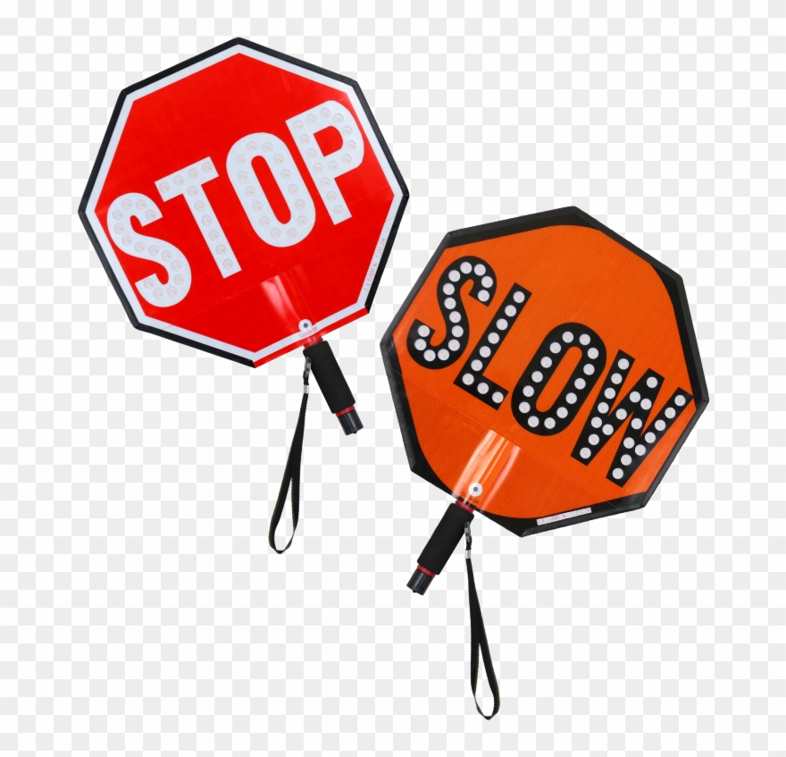 Led Stop Slow Paddle Clipart