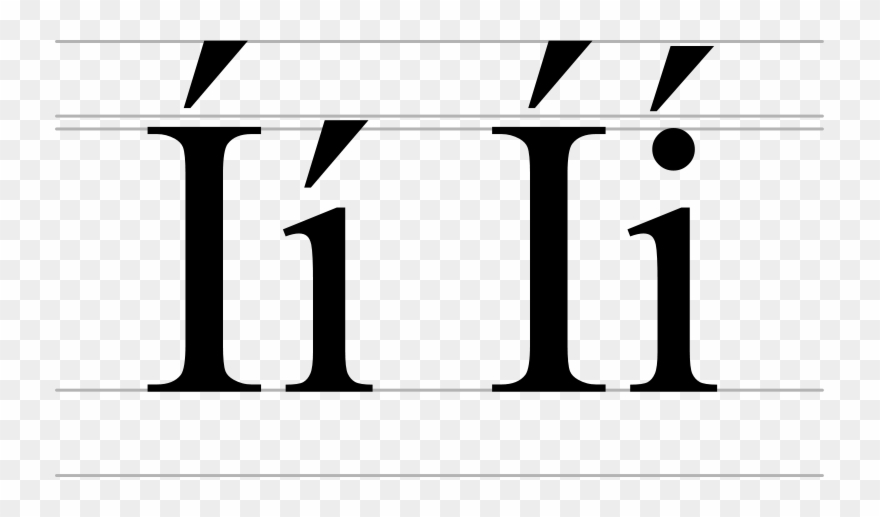 Soft Dotted And Lithuanian Dot - Espagnol Accent Clipart