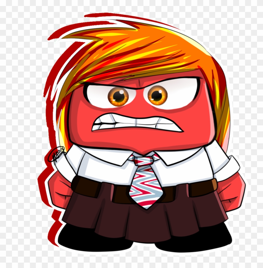 Anger *genderbend* By Mewidua Pluspng - Inside Out Anger Clipart Transparent Png