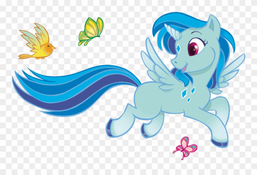 Stickers Muraux Licorne Blue Dream Leostickers - Cartoon Clipart