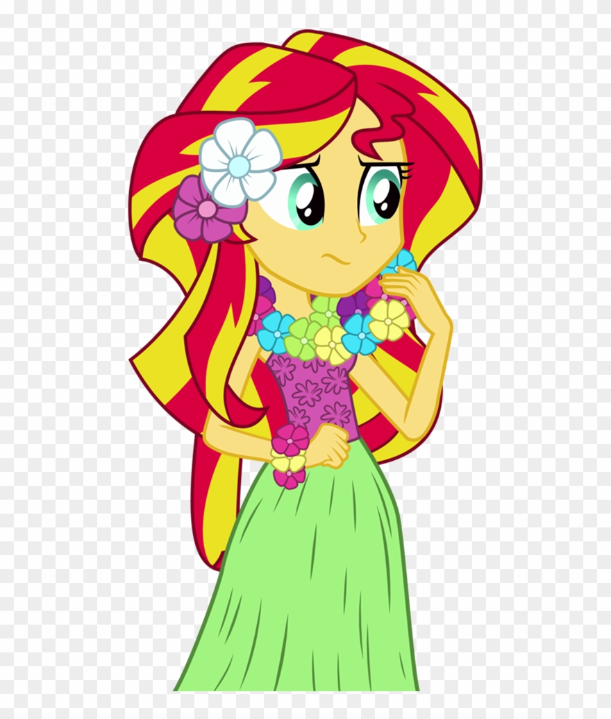 Hula Sunset Shimmer By Mohawgo - Equestria Girls Sunset Shimmer Evil Clipart