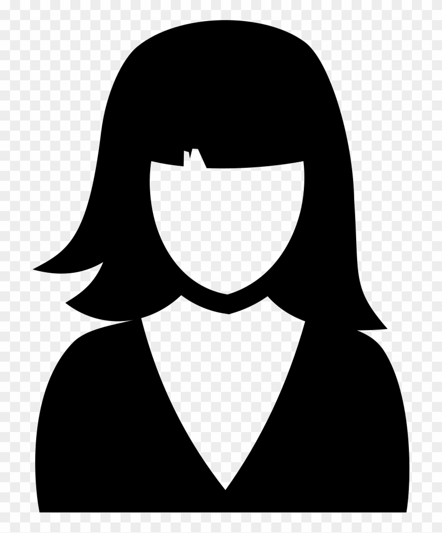 Girl Student Comments - Emblem Clipart