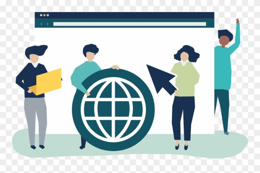 Content Marketing Specialists - Icono Persona En Internet Clipart